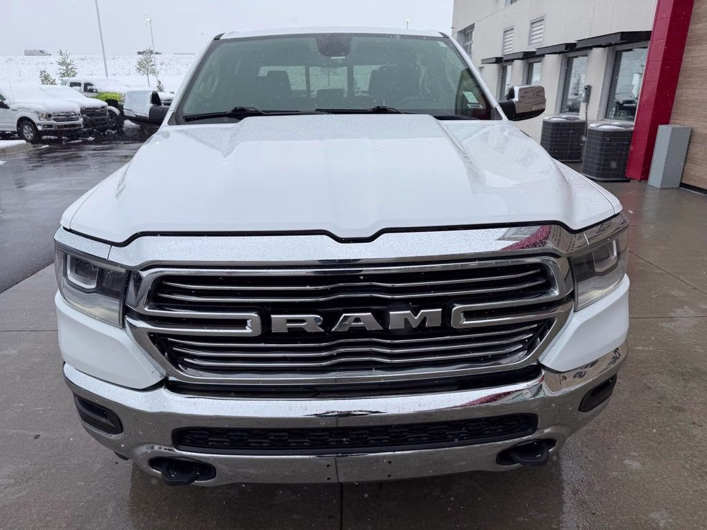 2020 Bright White Clearcoat Ram 1500 Laramie 4X4 Truck