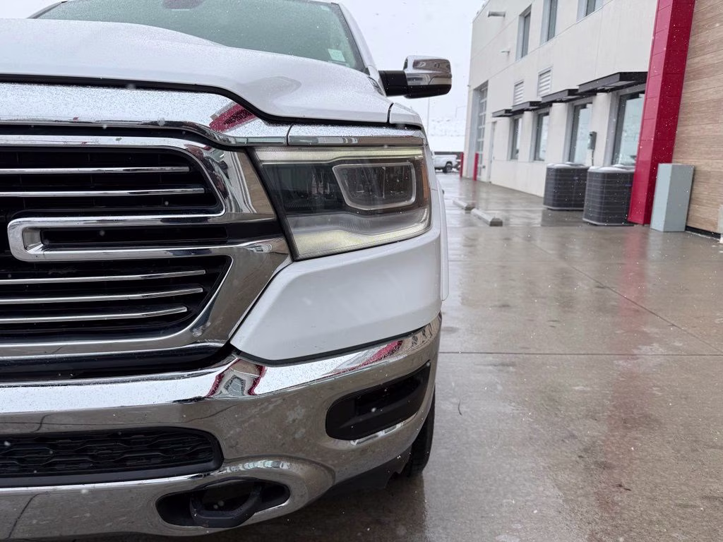 2020 Bright White Clearcoat Ram 1500 Laramie 4X4 Truck