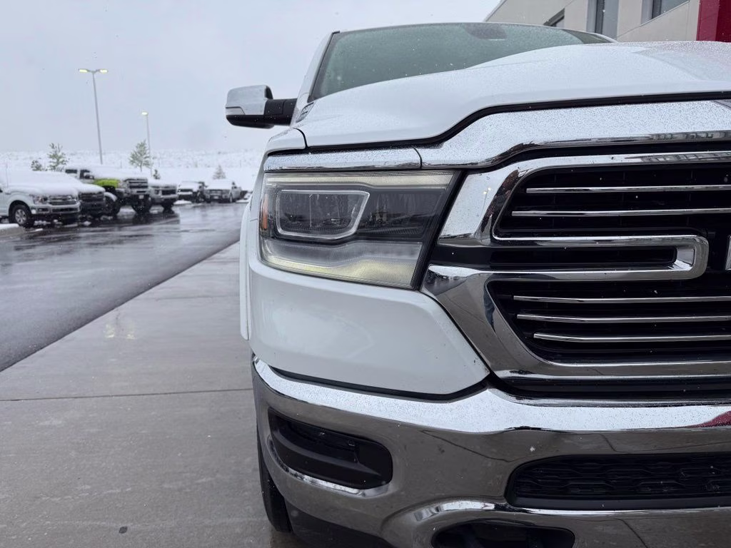 2020 Bright White Clearcoat Ram 1500 Laramie 4X4 Truck
