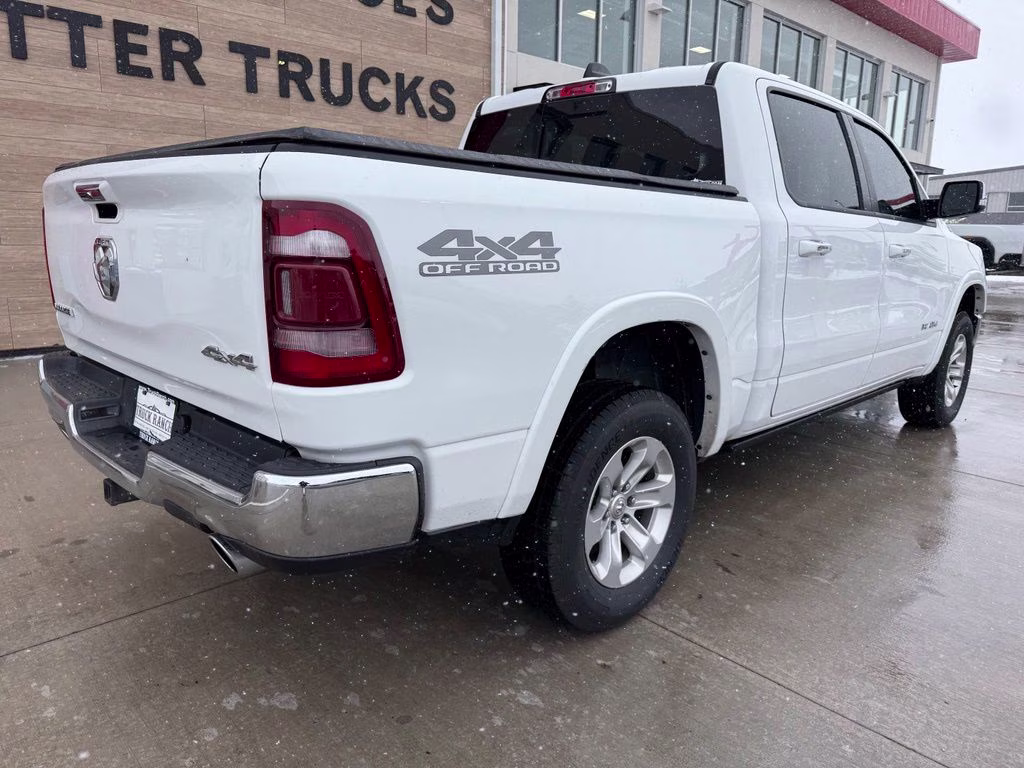 2020 Bright White Clearcoat Ram 1500 Laramie 4X4 Truck