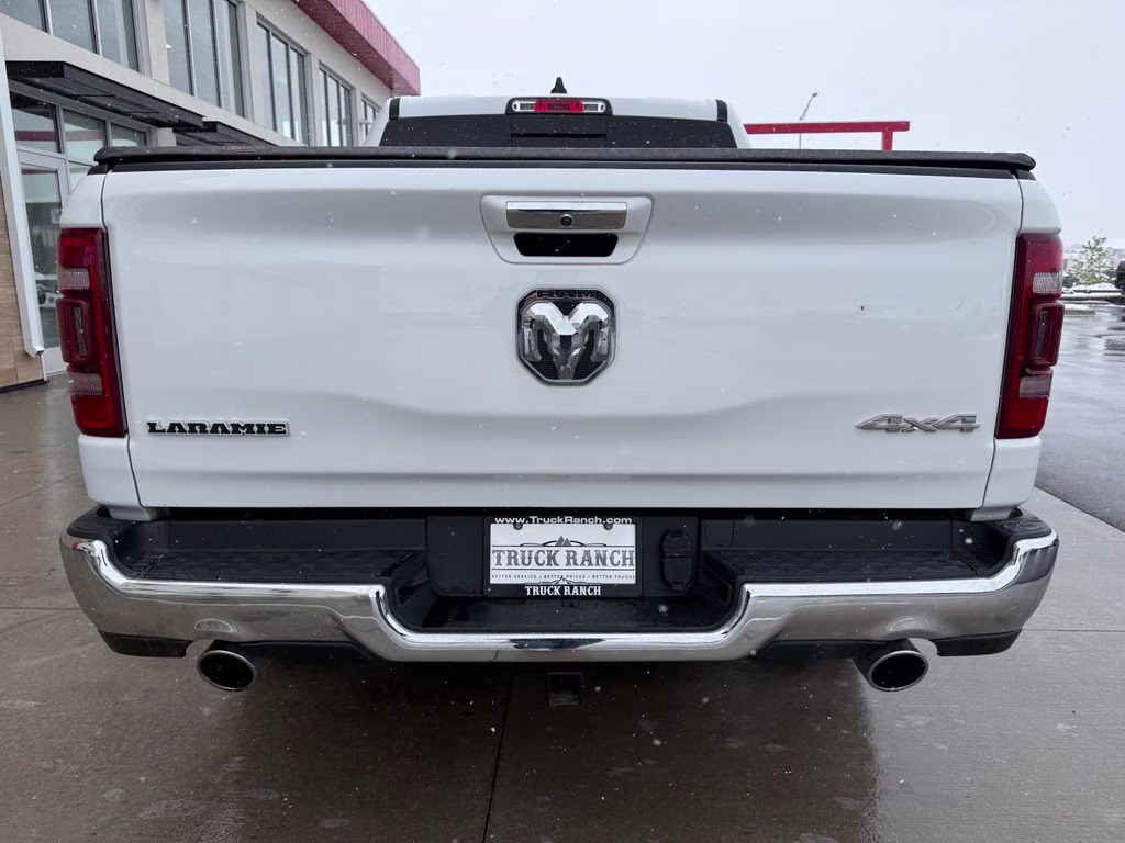 2020 Bright White Clearcoat Ram 1500 Laramie 4X4 Truck