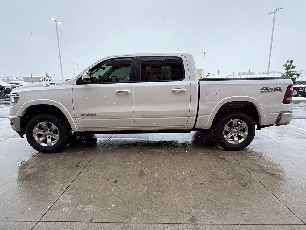 2020 Bright White Clearcoat Ram 1500 Laramie 4X4 Truck