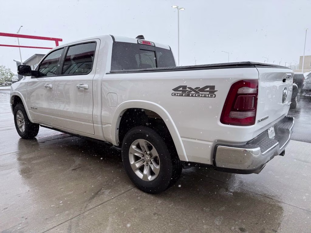 2020 Bright White Clearcoat Ram 1500 Laramie 4X4 Truck