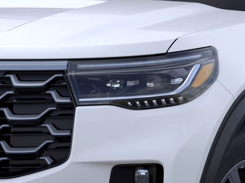 2026 Star White Metallic Tri-Coat Ford Explorer Platinum RWD SUV
