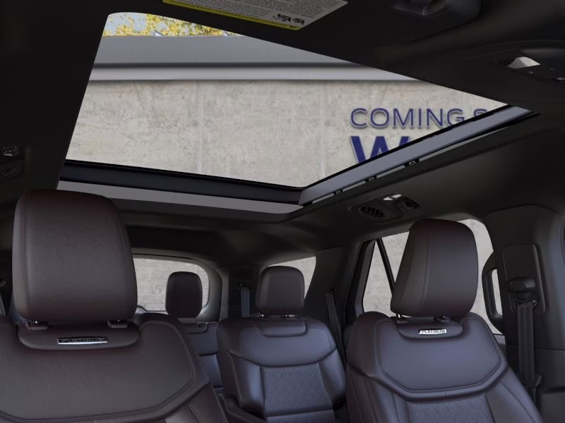 2026 Star White Metallic Tri-Coat Ford Explorer Platinum RWD SUV