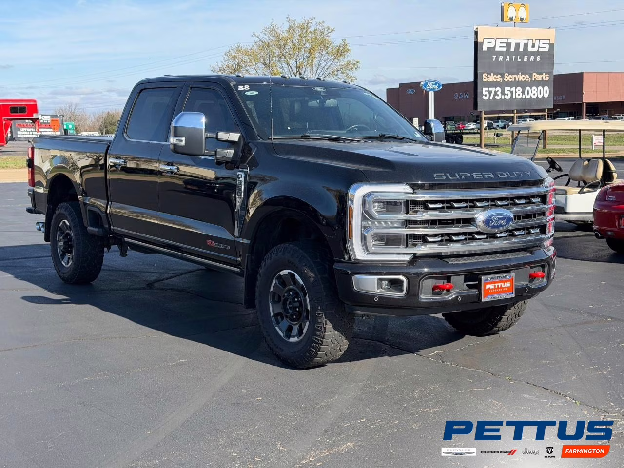 2024 Agate Black Metallic Ford Super Duty F-350 SRW Platinum 4X4 Truck