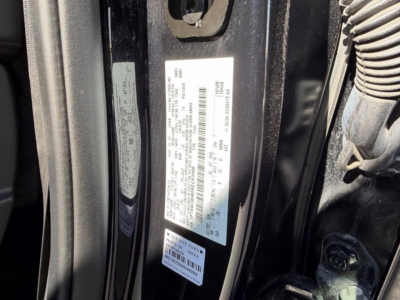 2024 Agate Black Metallic Ford Super Duty F-350 SRW Platinum 4X4 Truck