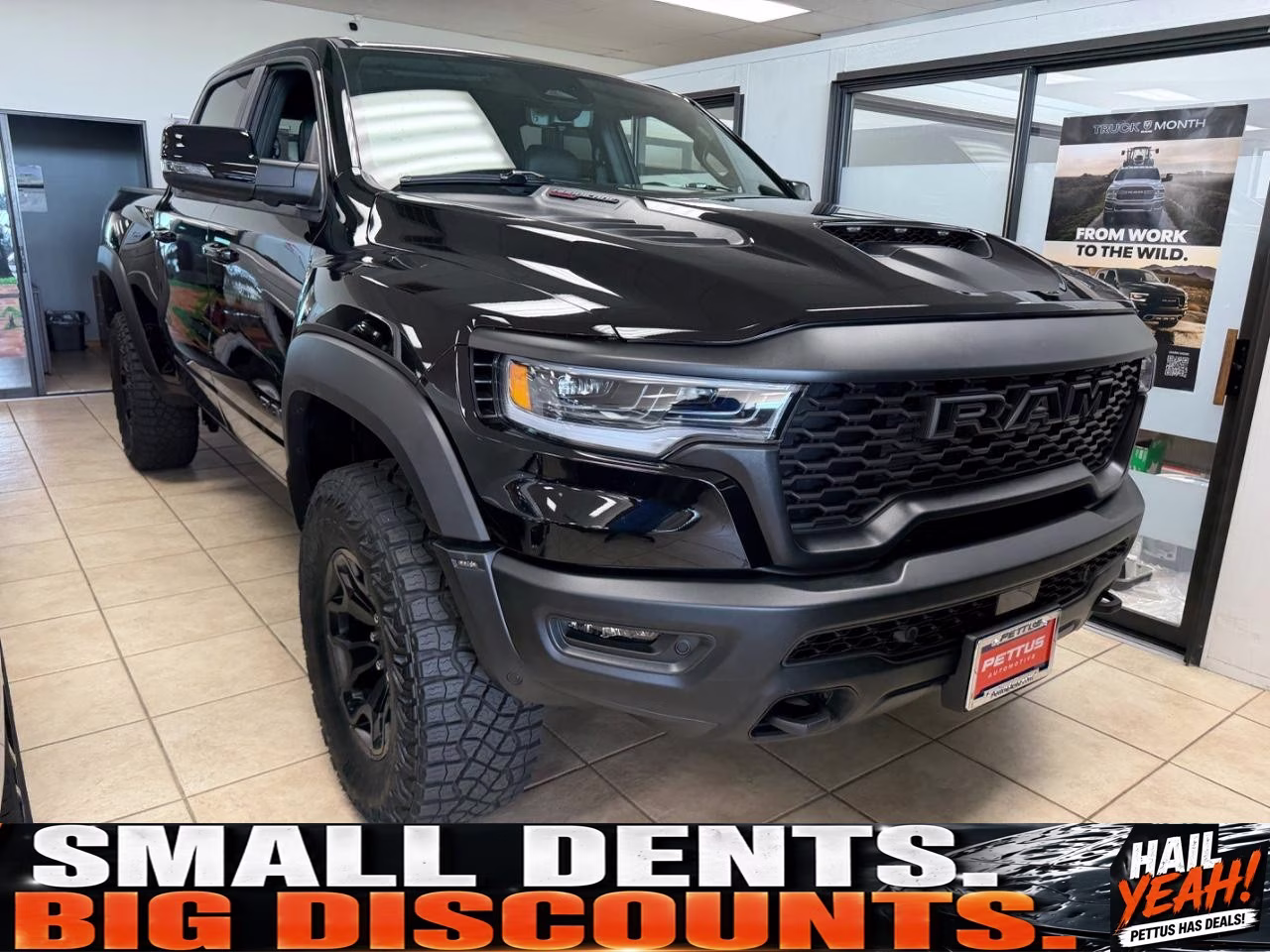 2026 Diamond Black Crystal Pearlcoat Ram 1500 RHO 4X4 Truck
