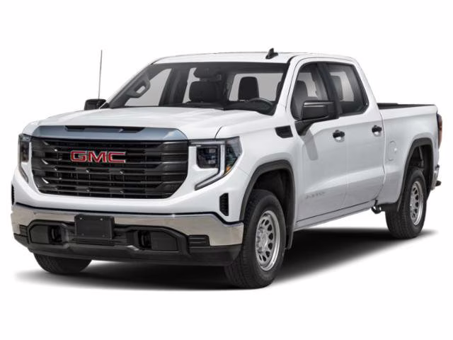 2025 Summit White GMC Sierra 1500 Crew Cab Pro Graphite Edition w/7 Touch Screen, Ap RWD Truck