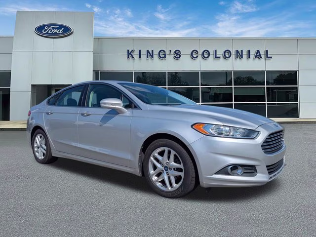 2013 Ingot Silver Ford Fusion SE Lux Pkg w/Leather, Moonroof, SYNC Han FWD Sedan