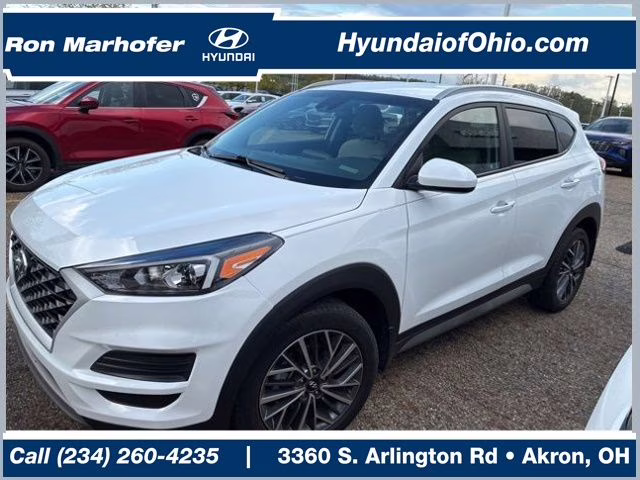 2021 White Hyundai Tucson SEL FWD SUV