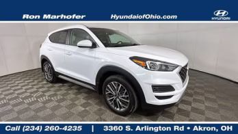 2021 White Hyundai Tucson SEL FWD SUV