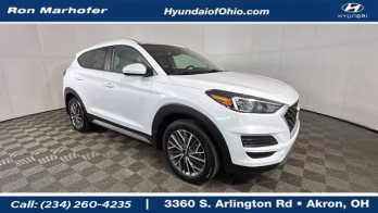 2021 White Hyundai Tucson SEL FWD SUV