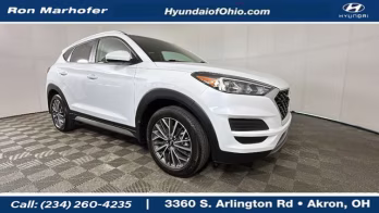 2021 White Hyundai Tucson SEL FWD SUV