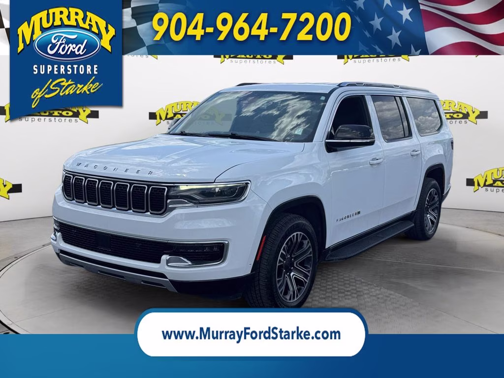 2024 Bright White Clearcoat Jeep Wagoneer L Series II RWD SUV