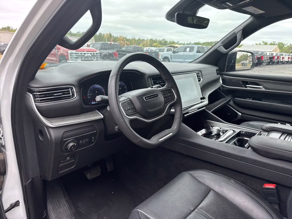 2024 Bright White Clearcoat Jeep Wagoneer L Series II RWD SUV