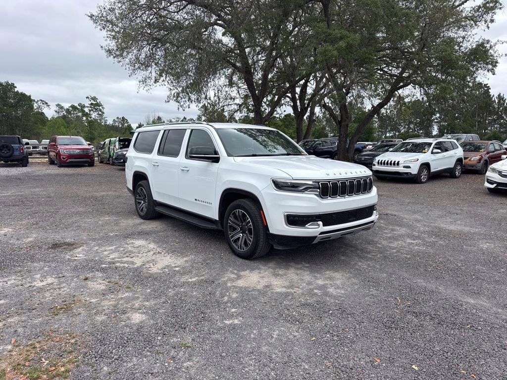2024 Bright White Clearcoat Jeep Wagoneer L Series II RWD SUV