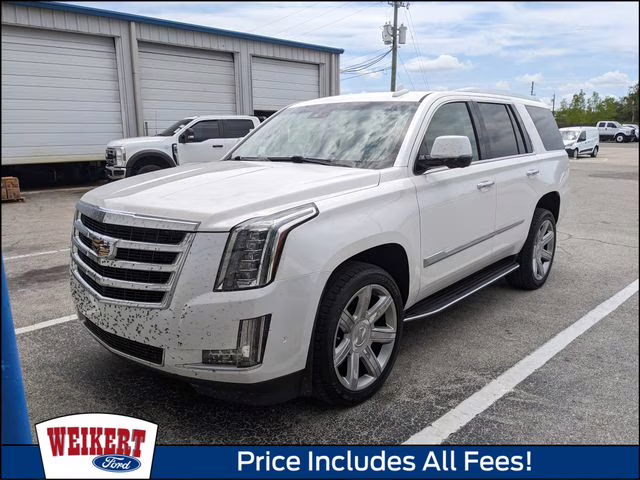 2019 Crystal White Tricoat Cadillac Escalade Luxury 4X4 SUV