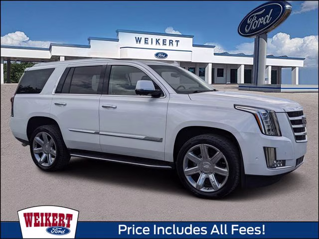 2019 Crystal White Tricoat Cadillac Escalade Luxury 4X4 SUV