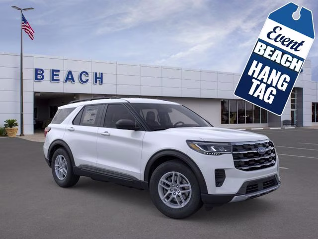 2026 White Metallic Ford Explorer Active RWD SUV