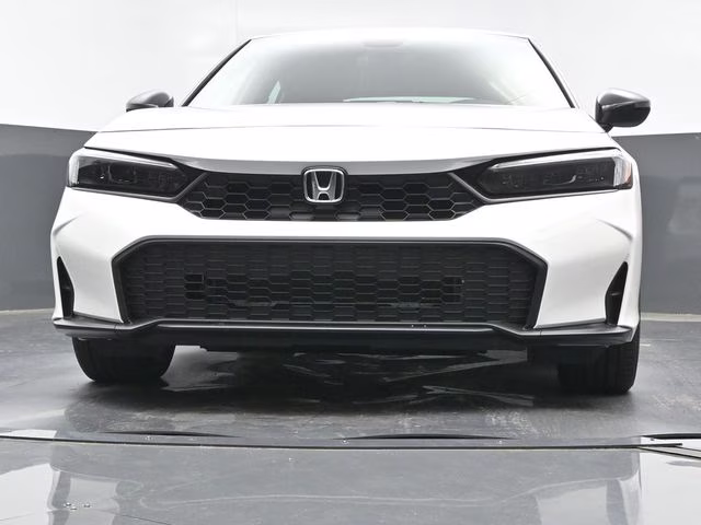 2026 Platinum White Pearl Honda Civic Sport FWD Hatchback