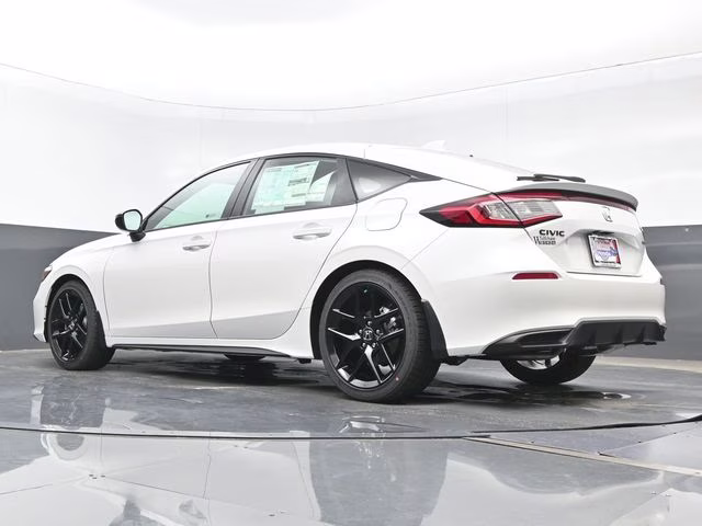 2026 Platinum White Pearl Honda Civic Sport FWD Hatchback