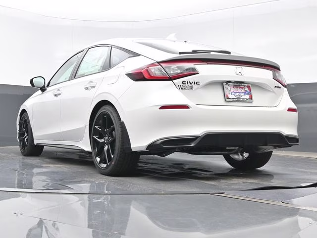2026 Platinum White Pearl Honda Civic Sport FWD Hatchback