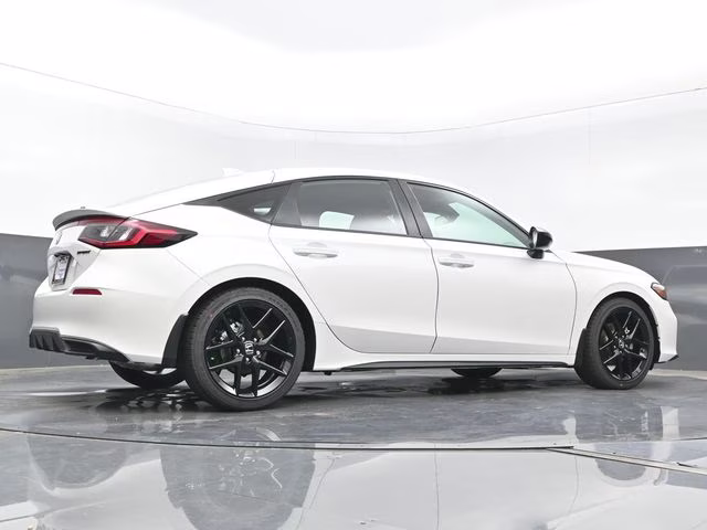 2026 Platinum White Pearl Honda Civic Sport FWD Hatchback