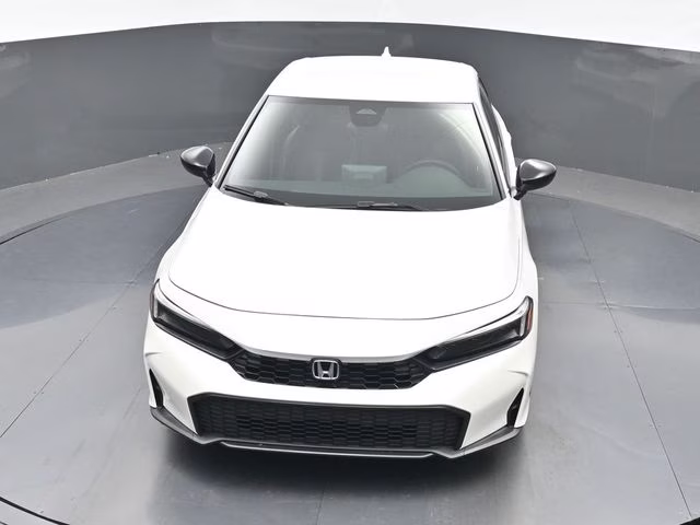 2026 Platinum White Pearl Honda Civic Sport FWD Hatchback
