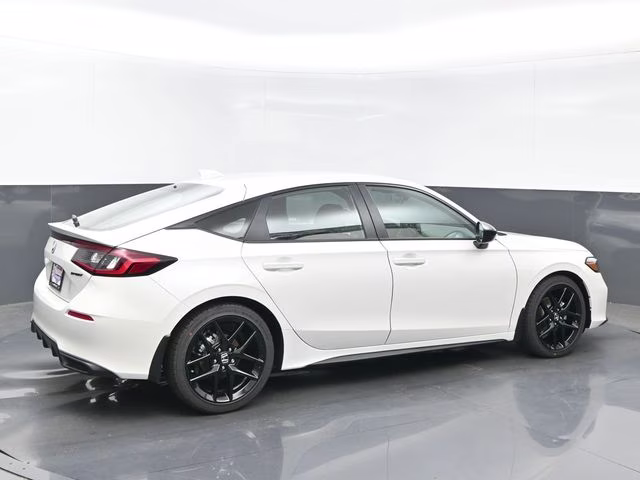 2026 Platinum White Pearl Honda Civic Sport FWD Hatchback