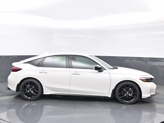 2026 Platinum White Pearl Honda Civic Sport FWD Hatchback