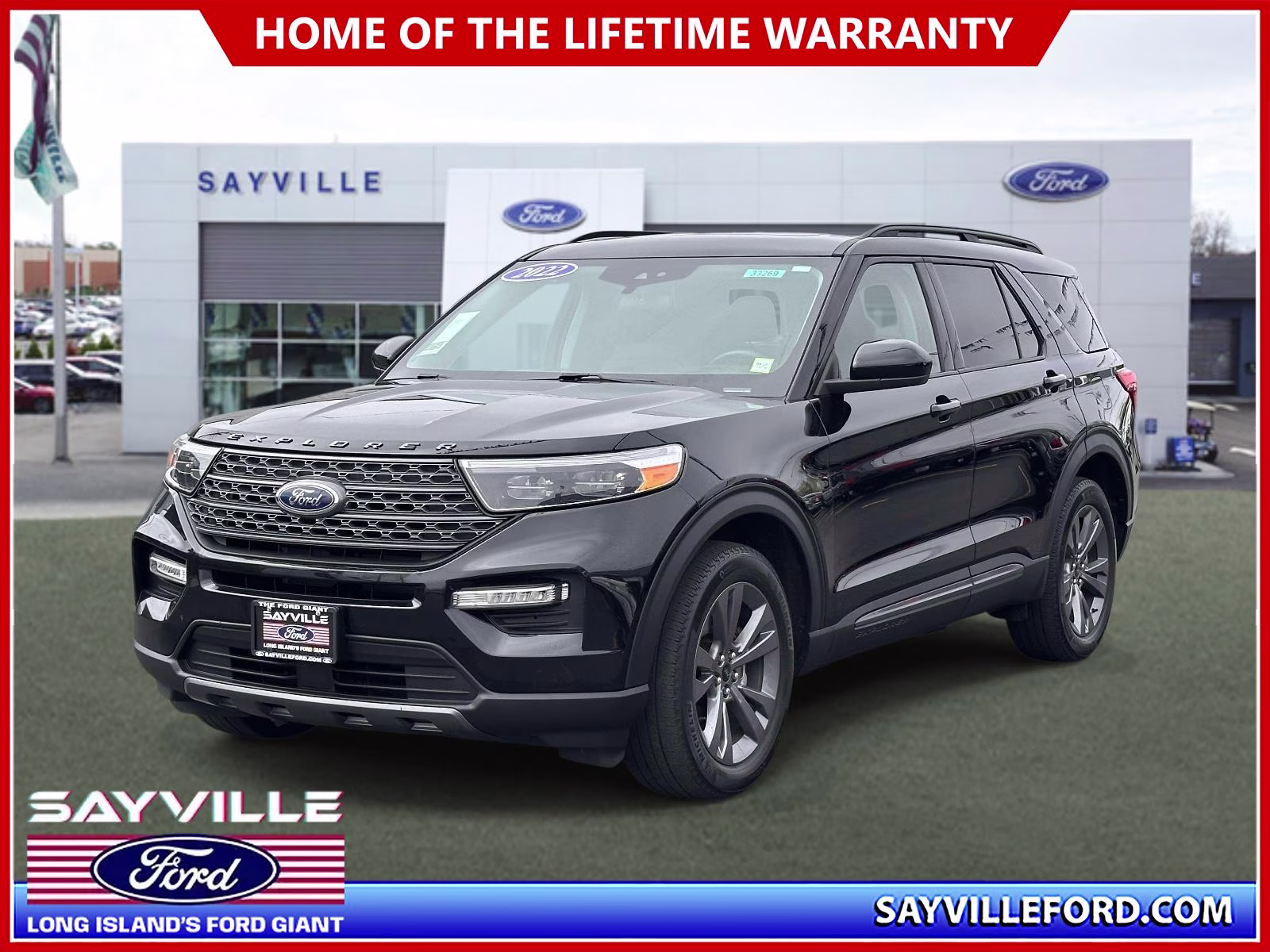2022 Agate Black Metallic Ford Explorer XLT 4WD 4X4 SUV