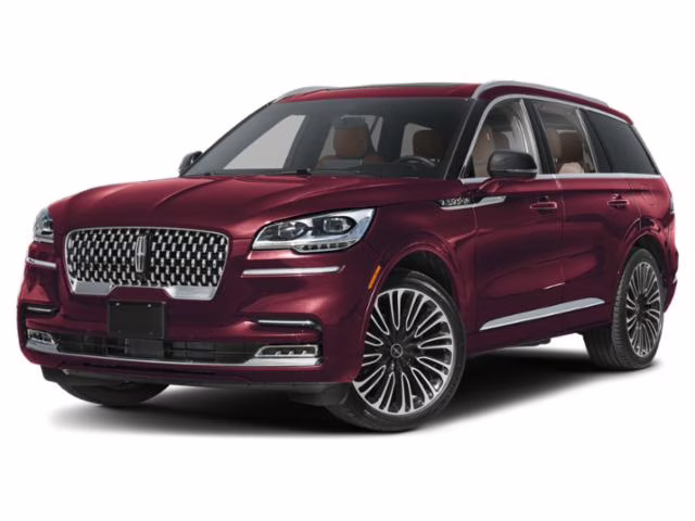 2024 Diamond Red Metallic Tinted Clearcoat Lincoln Aviator Black Label AWD SUV