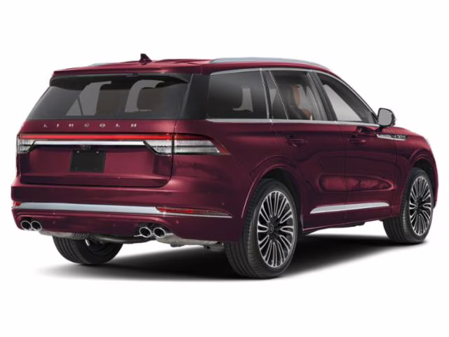 2024 Diamond Red Metallic Tinted Clearcoat Lincoln Aviator Black Label AWD SUV