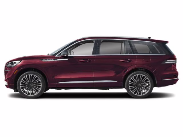 2024 Diamond Red Metallic Tinted Clearcoat Lincoln Aviator Black Label AWD SUV