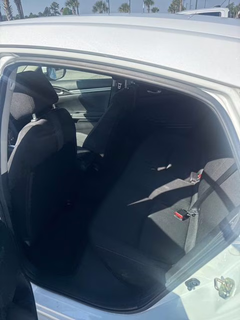 2019 White Honda Civic LX FWD Sedan