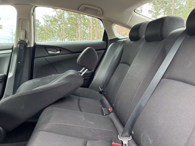 2019 White Honda Civic LX FWD Sedan
