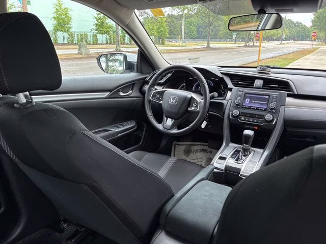 2019 White Honda Civic LX FWD Sedan