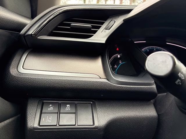 2019 White Honda Civic LX FWD Sedan