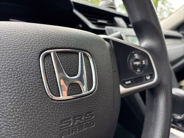 2019 White Honda Civic LX FWD Sedan