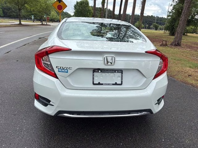 2019 White Honda Civic LX FWD Sedan