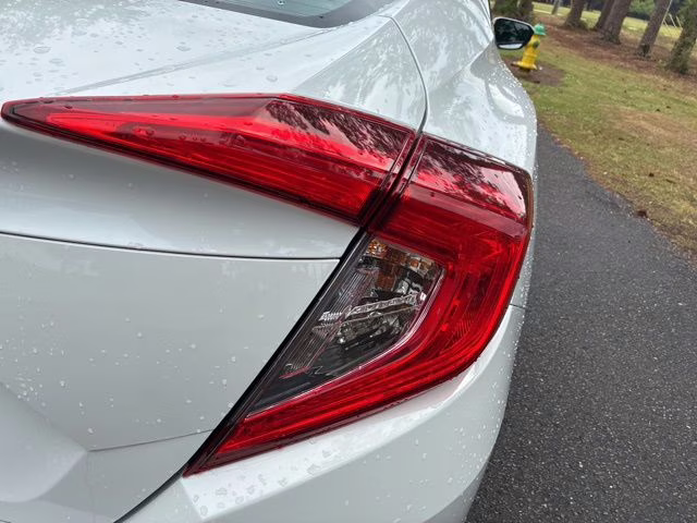 2019 White Honda Civic LX FWD Sedan