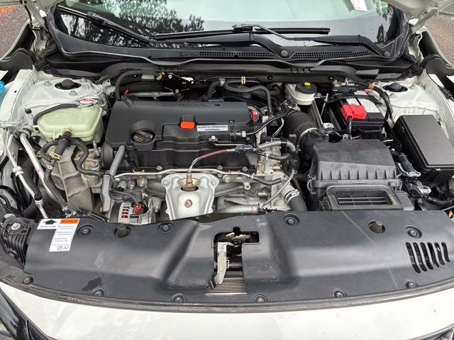 2019 White Honda Civic LX FWD Sedan