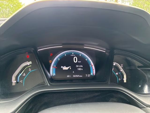 2019 White Honda Civic LX FWD Sedan