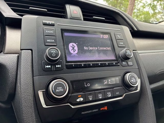 2019 White Honda Civic LX FWD Sedan