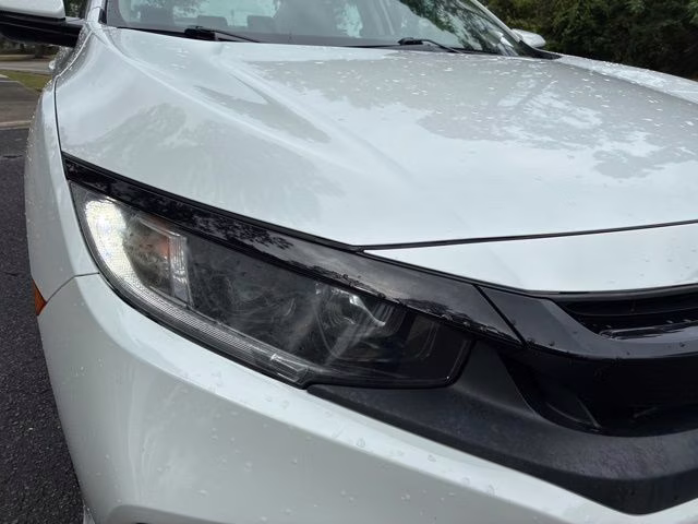 2019 White Honda Civic LX FWD Sedan