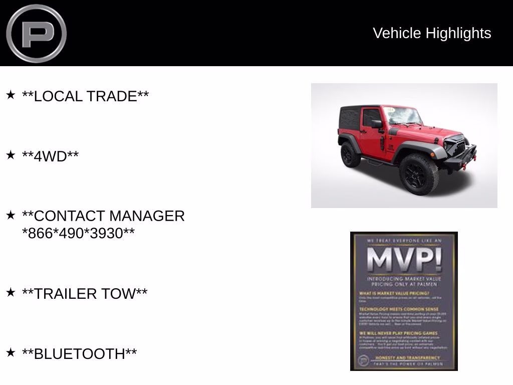 2014 Flame Red Clearcoat Jeep Wrangler Sport 4X4 SUV
