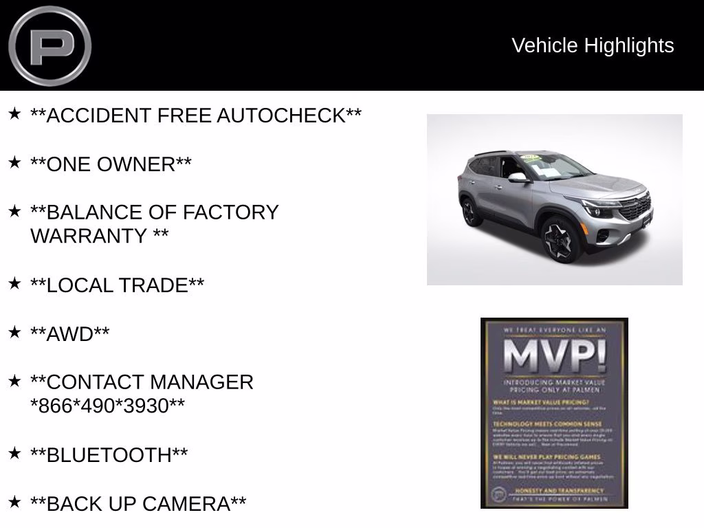 2024 Steel Gray Kia Seltos EX AWD SUV