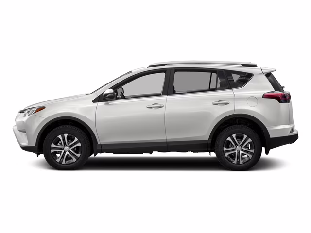 2018 White Toyota RAV4 LE FWD SUV