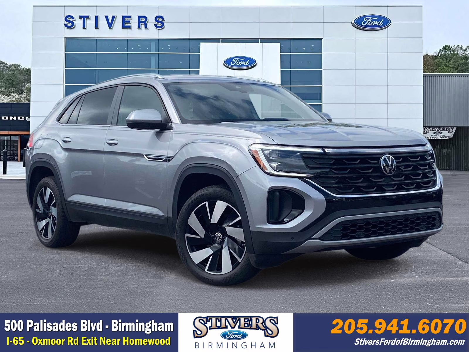2024 Silver Mist Metallic Volkswagen Atlas Cross Sport 2.0T SE w/Technology AWD SUV